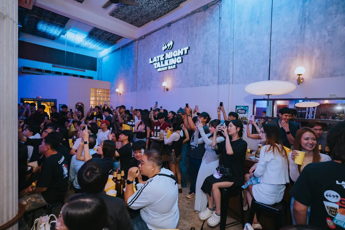 Photo 6 of 172 — AYLA's live at LATE NIGHT TALKING MUSIC BAR Chiang Mai · presented by Singha Corporation