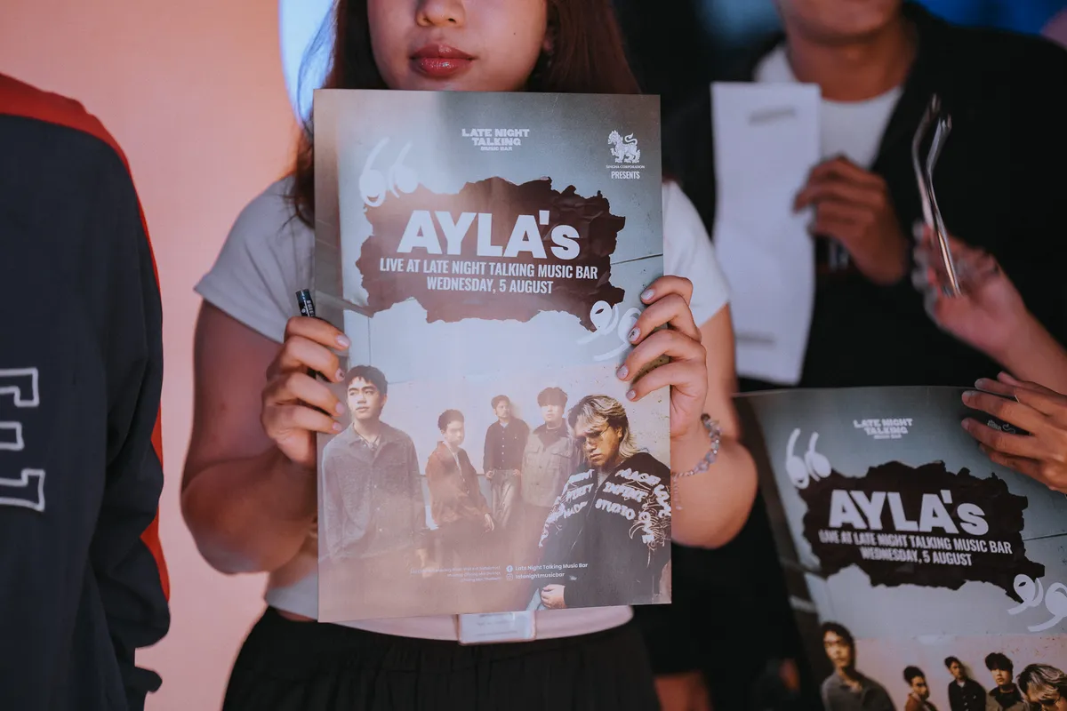 Photo 20 of 172 — AYLA's live at LATE NIGHT TALKING MUSIC BAR Chiang Mai · presented by Singha Corporation