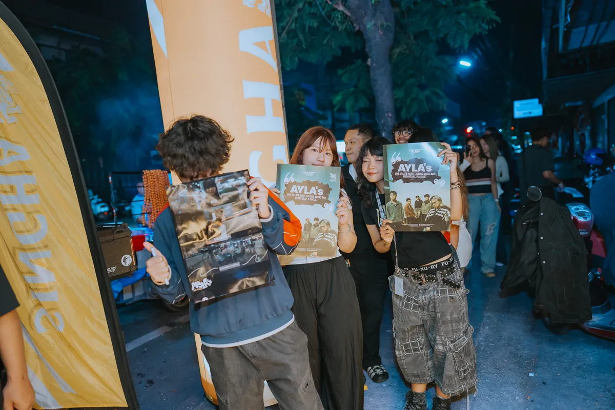 Photo 66 of 172 — AYLA's live at LATE NIGHT TALKING MUSIC BAR Chiang Mai · presented by Singha Corporation
