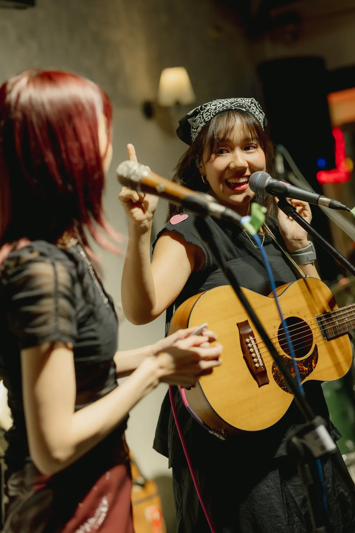 Photo 42 of 45 — Black Valentine concert at LATE NIGHT TALKING MUSIC BAR Chiang Mai · Portrait · Bean Napason · Earth Patravee · Serious Bacon